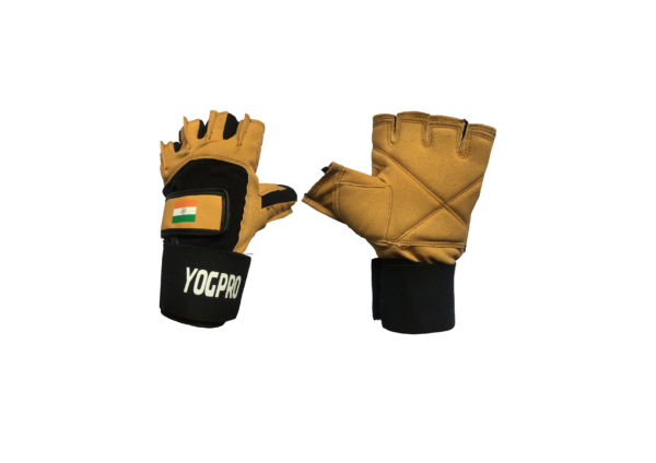 Hand Gym Gloves - Yogpro Pro-Wrap (XL) Leather