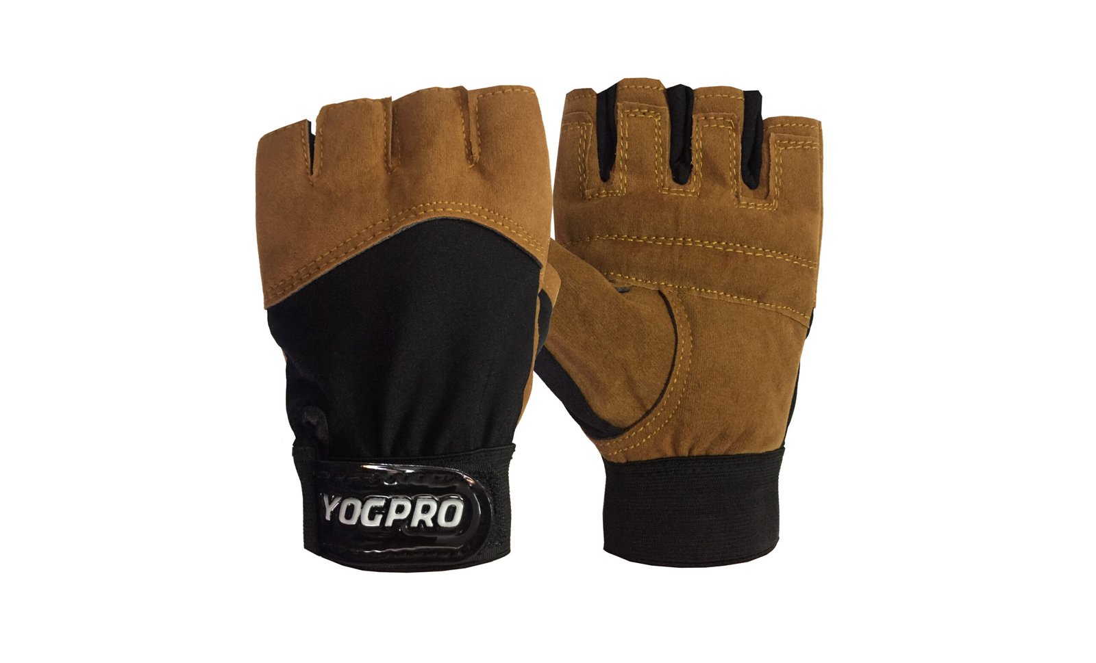 Yogpro Shine Hand Gym Gloves Unisex Brown