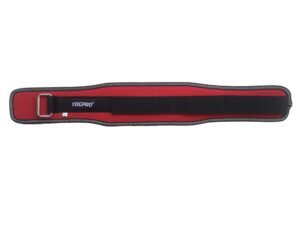 YOGPRO Unisex 5’’ inch Wide Nylon Eva Waist Support Belt (Red)